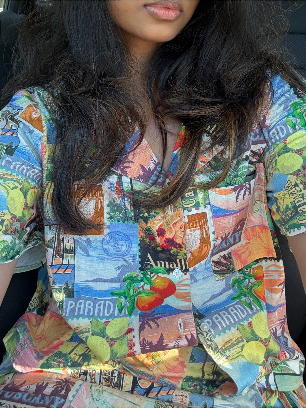 ASOS Tropical Print Button-Up Shirt - Multicolor
